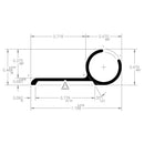 021-50802-8 Awning Rail 1-3/16" X 1/2"X 8' Camper RV Travel Trailer