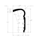 021-51102-6 Trim Molding 1-1/8" x 1/2" x 6' Camper RV Travel Trailer