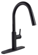 Kitchen Faucet Matte Black 8" Deck Mount Pull Down Spout Single Lever RV Camper