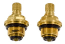 Faucet Stem and Bonnet 2-Handle Faucet Hot and Cold Brass RV Camper