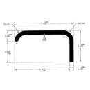 021-86102-8 Trim Molding Long Leg Trim Camper RV Travel Trailer
