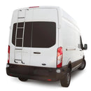 Stainless Steel Rear Door Van Ladder for Ford Transit High Roof 2014-2024 5-Step