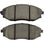 Front Semi-Metallic Brake Pad Set with Hardware for Suzuki Verona