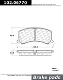 Front Semi-Metallic Brake Pad Set for Suzuki Esteem 1995–2002