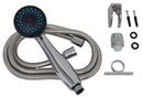 Hand-Held Shower Head with 60" Stainless Hose 3-Function RV Camper