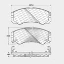 Front Brake Pad Set for Isuzu Trooper Amigo Rodeo VehiCROSS Rodeo Sport
