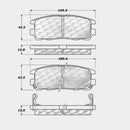 Rear Brake Pad Set for Isuzu Trooper Amigo Rodeo VehiCROSS Rodeo Sport