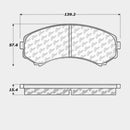 Front Brake Pad Set for Isuzu Rodeo Rodeo Sport Axiom
