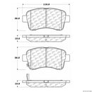 Front Ceramic Brake Pad Set for Suzuki Aerio 2002–2005