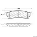 Rear Ceramic Brake Pad Set for Suzuki Verona 2004–2006