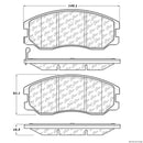Front Ceramic Brake Pad Set for Suzuki XL-7 2007–2009