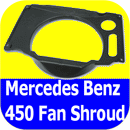 Fan Blade Shroud Mercedes Benz 450 SL SLC 107 72-80-7544