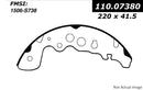 220 mm Rear Brake Shoe Set for Suzuki Vitara and Grand Vitara