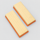 Pair of rectangular engine air filters — back pair