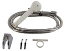 Hand-Held Shower Head with 60" Stainless Hose Single Function White RV Camper