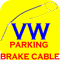 Parking Hand Brake Cable VW Super Beetle Ghia 68-72 NEW-12676