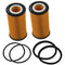 2 Oil Filters Audi A3 A4 TT Volkswagen Beetle Eos GTI Golf Jetta Passat Rabbit-0