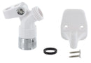Shower Head Wall Mount Bracket Swivel White RV Camper