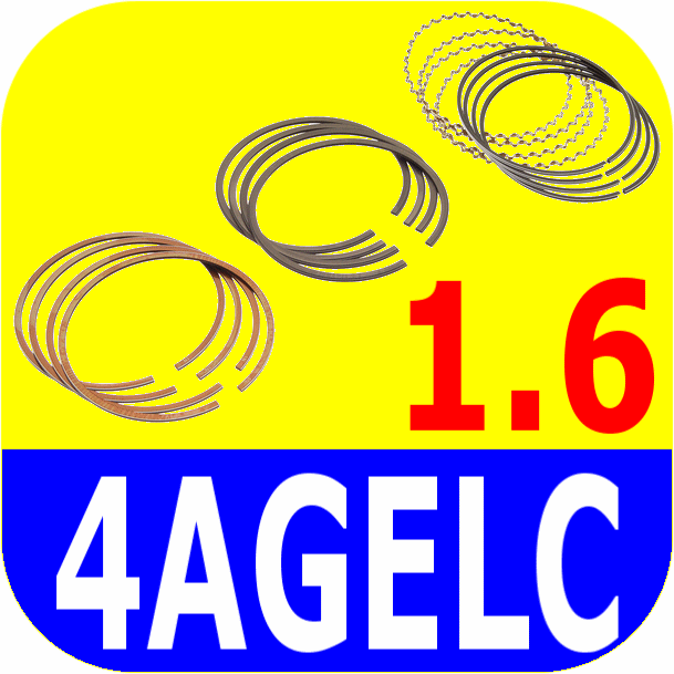 Piston Ring Set STD Toyota MR2 Corolla GTS FX 16 4AGELC-10905
