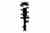 Front Left Complete Strut Assembly for Suzuki Aerio