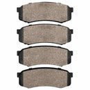 Rear Brake Pad Set for Lexus GX460 / Lexus GX470 / Lexus LX450 / Mitsubishi Montero / Toyota 4Runner / Toyota FJ Cruiser / Toyota Land Cruiser / Toyota Sequoia – 1400-0606-00