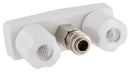 Exterior Spray Port Hot/Cold Faucet White Quick Connect Valve PF213246 RV Camper