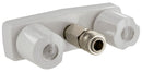 Exterior Spray Port Hot/Cold Faucet White Quick Connect Valve PF213247 RV Camper