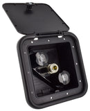 Exterior Spray Port Hot/Cold Faucet Black Quick Connect Valve with Box RV Camper