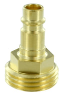 Exterior Spray Port Quick Connect Adapter to Garden Hose Brass RV Camper