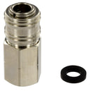 Exterior Spray Port Quick Connect Valve 1/2" Female Nickel Plated RV Camper