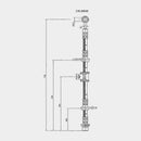 Front Left Brake Hose for Isuzu Oasis