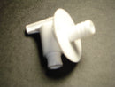 Fresh Water Tank Drain Valve 1/2" Barb Artic White with Flange RV Camper