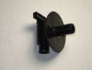 Fresh Water Tank Drain Valve 1/2" Barb Black with Flange Polypropylene RV Camper