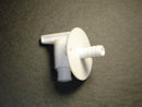 Fresh Water Tank Drain Valve 3/8" Barb Artic White with Flange RV Camper