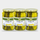 3 Jars Laura Lynn Kosher Dill Spears, 24 oz