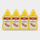 4 Bottles Laura Lynn Yellow Mustard Squeeze, 14 oz