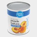 4 Cans Laura Lynn Peach Halves, 29 oz