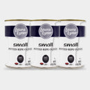 3 Jars Laura Lynn Small Pitted Ripe Olives, 6 oz