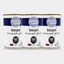 3 Jars Laura Lynn Large Pitted Ripe Olives, 6 oz