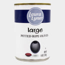 3 Jars Laura Lynn Large Pitted Ripe Olives, 6 oz
