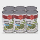 6 Cans Laura Lynn No Salt Cut Green Beans, 14.5 oz