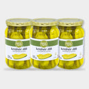 3 Jars Laura Lynn Kosher Dill Sandwich Slices, 16 oz