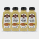 4 Bottles Laura Lynn Spicy Brown Mustard, 12 oz