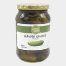 3 Jars Laura Lynn Whole Sweet Pickles, 16 oz