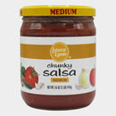 3 Jars Laura Lynn Square Jar Medium Salsa, 16 oz