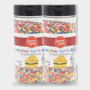 2 Packs Laura Lynn Rainbow Sprinkles, 11 oz