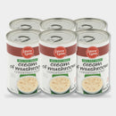 6 Cans Laura Lynn 98% Fat Free Cream of Mushroom Soup Condensed, 10.75 oz