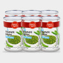 6 Cans Laura Lynn Fancy Sweet Peas No Salt, 15 oz