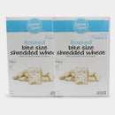 2 Boxes Laura Lynn Frosted Bite Size Shredded Wheat Cereal, 18 oz