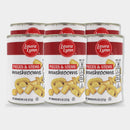 6 Cans Laura Lynn Mushroom Pieces with Stem, 8 oz